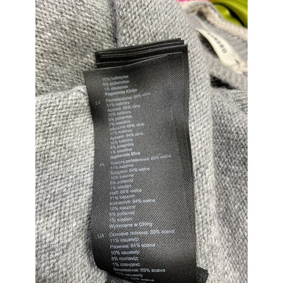 Sandro Wool And Cashmere Grey Wool Sweater Size S - Picture 5 of 5